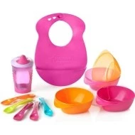 Tommee Tippee Sada pro samostatné krmení a pití, holka, 7m+